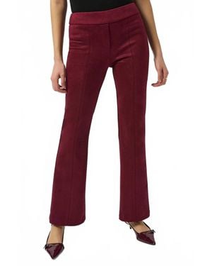Joseph Ribkoff Scuba Suede Pull On Flared Pants