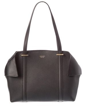 Ferragamo Ferragamo Logo Leather Tote - Black