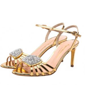 Rupert Sanderson Nakota Crystal Sandal - Natural