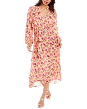 Traffic People Corrine Midi Dress - Red