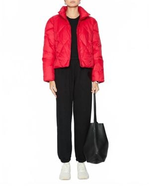 Rails Summit Cropped Jacket - Red