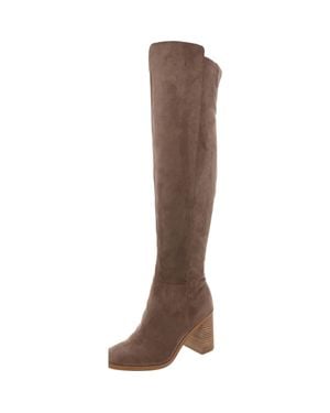 Dolce Vita Finnegan Faux Leather Tall Over-The-Knee Boots - Brown