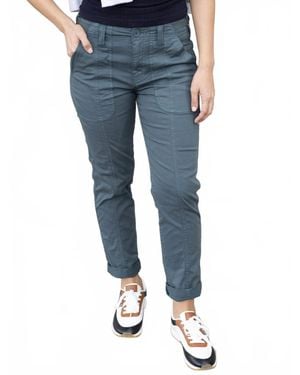 Grace and Lace Camper Cargo Pants - Blue