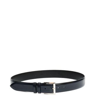 Orciani Classic Calf Leather Casual Belt - Black