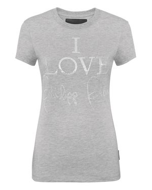 Philipp Plein T-Shirt Sexy Pure Round Neck Ss - Gray