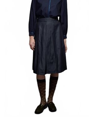 LOVE Binetti Tyler Midi Skirt - Blue