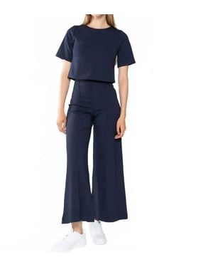 Ripley Rader Ponte Knit Wide Leg Pant - Blue