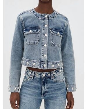 Rails Capistrano Cropped Jacket - Blue