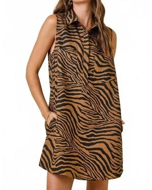 Day + Moon Dempsey Dress - Brown