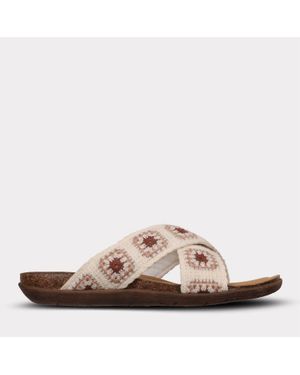Mykos Leyla Crossband Sandal - Brown