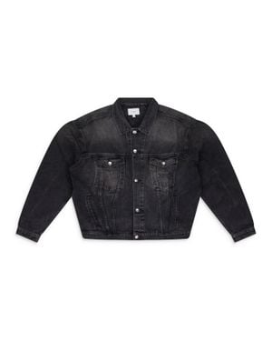 Rhude Oversized Denim Trucker Jacket - Blue