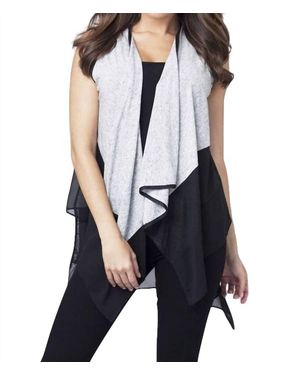 Angel Draped Vest - Black