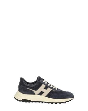 Hogan Suede Low-Top Sneakers - White