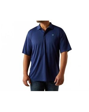 Ariat Tek Short Sleeve Polo Shirt - Blue