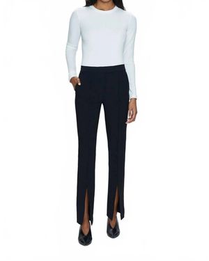 Pistola Diana Mid-Rise Front Slit Trouser - Blue