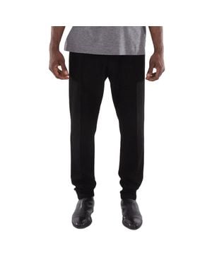 Emporio Armani Knitted Cotton Blend Pants - Black