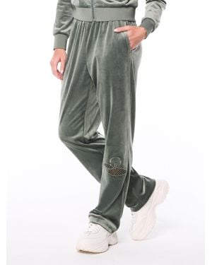 Sergio Tacchini Nuvola Velour Track Pant - Green