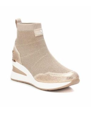 Xti Wedge Sport Booties - Natural