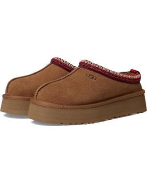 UGG Tazz Ii 1174471-Che Slipper Chestnut Suede Round Toe Slip-On Rhs6227 - Brown