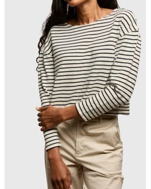 PERFECTWHITETEE Taylor Long Sleeve Top - Natural