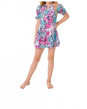 Lilly Pulitzer Mini Shae Puff Sleeves Dress - Red