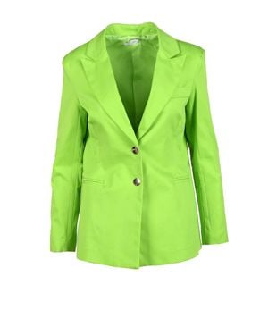 Motel Apple Tailored Stretch Cotton Jacket - Green