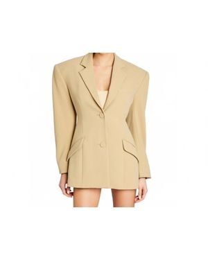 Sans Faff Sicily Snatched Blazer - Natural