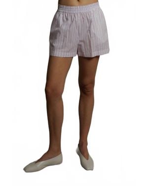 PERFECTWHITETEE Julie Poplin Shorts - Gray