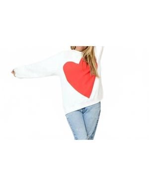 Kerri Rosenthal Benton Imperfect Heart Sweatshirt - Black