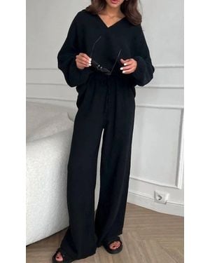 Miss Sparkling 2-Piece Pants Set - Blue