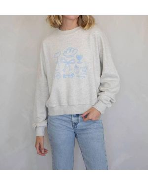 Things Between Enjoy The Little Things Crewneck Pullover - Gray