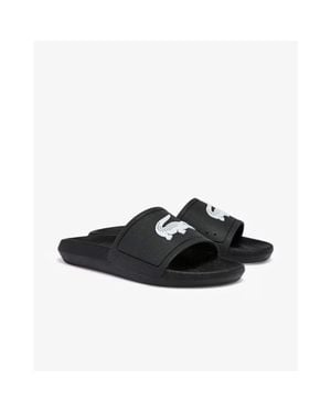 Lacoste Croco 737Cfa0005-312 Sandals Open Toe Slide Rhs7167 - Black