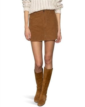 Sanctuary Briar Corduroy Mini Skirt - Brown