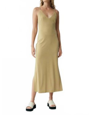 Third Form Form Cross Back Midi Dress - Natural