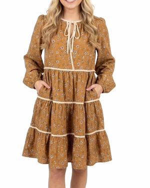 Baevely By Wellmade Sweet Meadow Fields - Brown