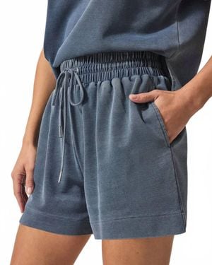 Splendid High Rise Drawstring Shorts - Blue