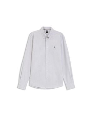 BOSS Regular-Fit Button-Down Shirt - White