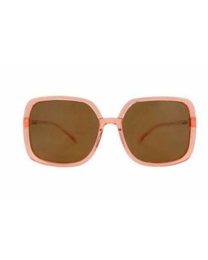 Transparent Janis Sunglasses - Brown