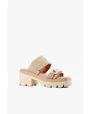 All Black Link & Lugg Vel Sandal - Gray