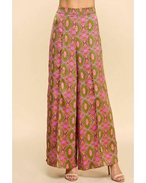TCEC Jenn Wide Leg Pants - Orange