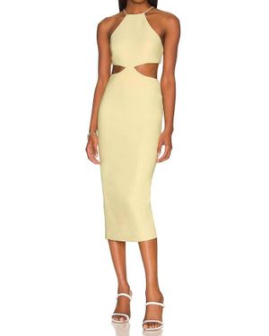 Misha Betty Midi Dress - Yellow