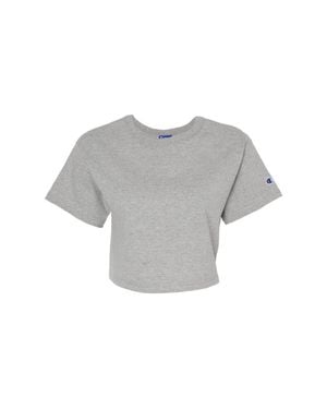 Champion Heritage Jersey Crop T-Shirt - Gray