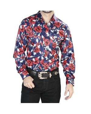 El Señor De Los Cielos Casual Long Sleeve Shirt - Red