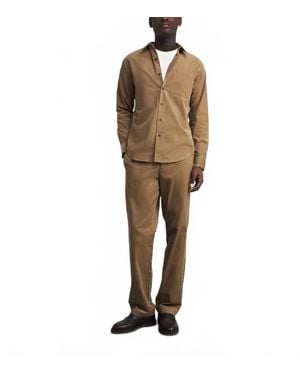 Vince Corduroy Long Sleeve Shirt - Natural