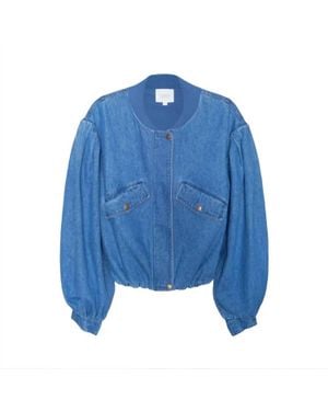 Sundays Lyria Bubble Hem Jacket - Blue