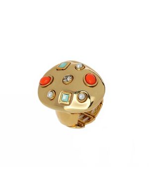 Nádia Gimenes Wild Metal Ring - Metallic
