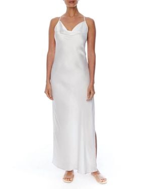 LBLC The Label Camila Cowl Dress - White