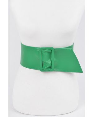 Fashnzfab Faux Leather Waist Belt - Green