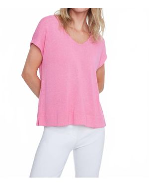 Renuar Harbor Breeze Knit Top - Pink