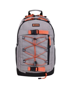 Element Ripstop Backpack- Durable Outdoor And School Bag With Skate Straps And Multiple Compartments - Gray